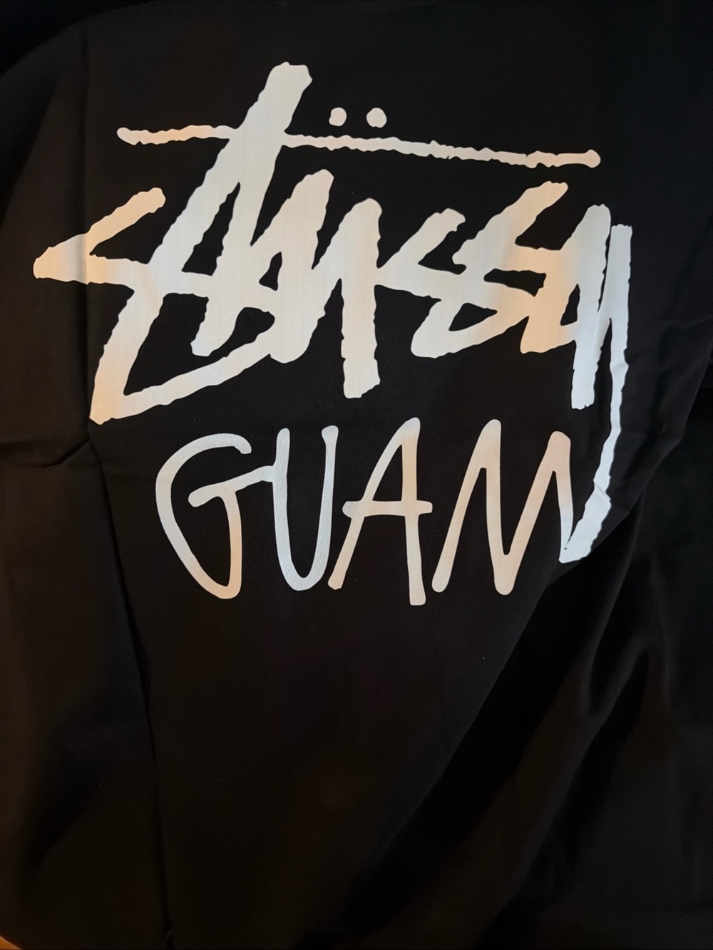 Stussy Guam Black Graphic Men's Shirt